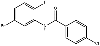 Benzamide, N-(5-bromo-2-fluorophenyl)-4-chloro- Struktur