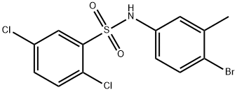 N-(4-bromo-3-methylphenyl)-2,5-dichlorobenzenesulfonamide Struktur