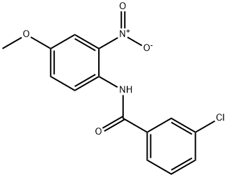 3-chloro-N-(4-methoxy-2-nitrophenyl)benzamide Struktur