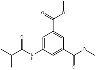 dimethyl 5-(2-methylpropanoylamino)benzene-1,3-dicarboxylate Struktur