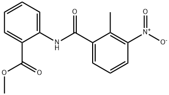 methyl 2-[(2-methyl-3-nitrobenzoyl)amino]benzoate Struktur