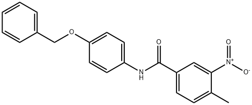 N-[4-(benzyloxy)phenyl]-4-methyl-3-nitrobenzamide Struktur