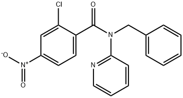 N-benzyl-2-chloro-4-nitro-N-(pyridin-2-yl)benzamide Struktur