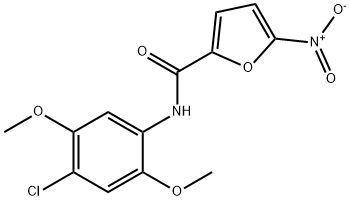 N-(4-chloro-2,5-dimethoxyphenyl)-5-nitrofuran-2-carboxamide Struktur