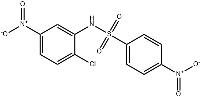 N-(2-chloro-5-nitrophenyl)-4-nitrobenzenesulfonamide Struktur