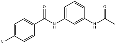 N-[3-(acetylamino)phenyl]-4-chlorobenzamide Struktur