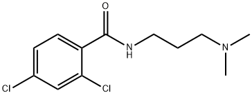 2,4-dichloro-N-[3-(dimethylamino)propyl]benzamide Struktur