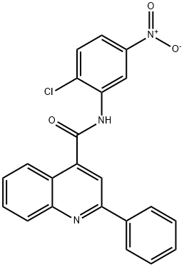 N-(2-chloro-5-nitrophenyl)-2-phenylquinoline-4-carboxamide Struktur