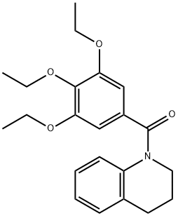 3,4-dihydroquinolin-1(2H)-yl(3,4,5-triethoxyphenyl)methanone Struktur