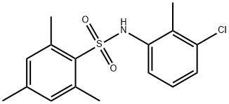 N-(3-chloro-2-methylphenyl)-2,4,6-trimethylbenzenesulfonamide Struktur