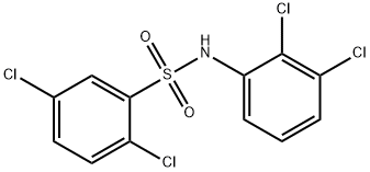 2,5-dichloro-N-(2,3-dichlorophenyl)benzenesulfonamide Struktur