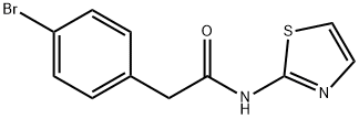 2-(4-bromophenyl)-N-(1,3-thiazol-2-yl)acetamide Struktur