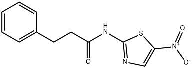 N-(5-nitro-1,3-thiazol-2-yl)-3-phenylpropanamide Struktur