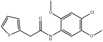 N-(4-chloro-2,5-dimethoxyphenyl)-2-(thiophen-2-yl)acetamide Struktur