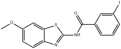 3-iodo-N-(6-methoxy-1,3-benzothiazol-2-yl)benzamide Struktur