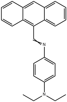 N'-(9-anthrylmethylene)-N,N-diethyl-1,4-benzenediamine Struktur