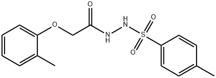 2-(2-methylphenoxy)-N'-[(4-methylphenyl)sulfonyl]acetohydrazide Struktur