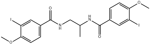 N,N'-1,2-propanediylbis(3-iodo-4-methoxybenzamide) Struktur