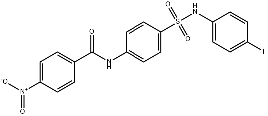 N-(4-{[(4-fluorophenyl)amino]sulfonyl}phenyl)-4-nitrobenzamide Struktur