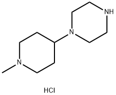 1-(1-METHYLPIPERIDIN-4-YL)PIPERAZINE 3HCL Struktur