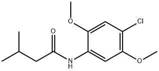 N-(4-chloro-2,5-dimethoxyphenyl)-3-methylbutanamide Struktur