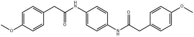 N,N'-1,4-phenylenebis[2-(4-methoxyphenyl)acetamide] Struktur