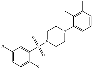 1-(2,5-dichlorophenyl)sulfonyl-4-(2,3-dimethylphenyl)piperazine Struktur