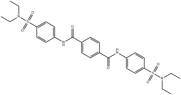 N,N'-bis{4-[(diethylamino)sulfonyl]phenyl}terephthalamide Struktur