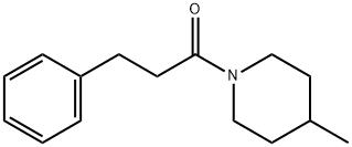 4-methyl-1-(3-phenylpropanoyl)piperidine Struktur