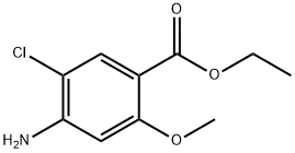 4-Amino-5-chloro-2-methoxy-benzoic acid ethyl ester Struktur