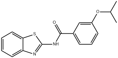 N-(1,3-benzothiazol-2-yl)-3-isopropoxybenzamide Struktur