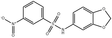 N-(1,3-benzodioxol-5-yl)-3-nitrobenzenesulfonamide Struktur