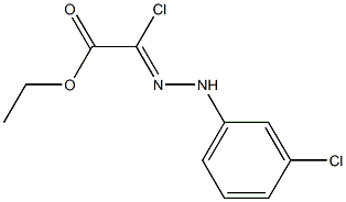 Acetic acid, chloro[(3-chlorophenyl)hydrazono]-, ethyl ester