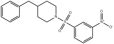 4-benzyl-1-(3-nitrophenyl)sulfonylpiperidine Struktur