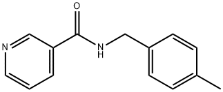 N-[(4-methylphenyl)methyl]pyridine-3-carboxamide Struktur