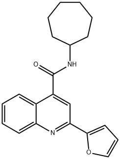 N-cycloheptyl-2-(furan-2-yl)quinoline-4-carboxamide Struktur