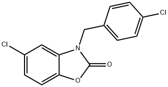 5-Chloro-3-(4-chloro-benzyl)-3H-benzooxazol-2-one Struktur