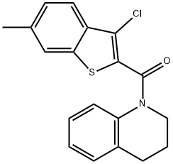 (3-chloro-6-methyl-1-benzothiophen-2-yl)-(3,4-dihydro-2H-quinolin-1-yl)methanone Struktur