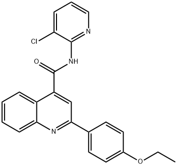 N-(3-chloropyridin-2-yl)-2-(4-ethoxyphenyl)quinoline-4-carboxamide Struktur