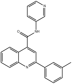 2-(3-methylphenyl)-N-pyridin-3-ylquinoline-4-carboxamide Struktur