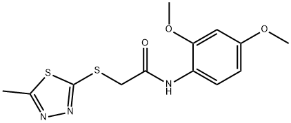 N-(2,4-dimethoxyphenyl)-2-[(5-methyl-1,3,4-thiadiazol-2-yl)sulfanyl]acetamide Struktur