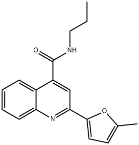 2-(5-methylfuran-2-yl)-N-propylquinoline-4-carboxamide Struktur