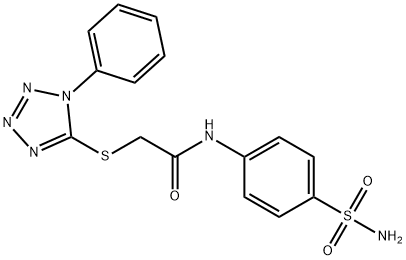 2-((1-phenyl-1H-tetrazol-5-yl)thio)-N-(4-sulfamoylphenyl)acetamide Struktur