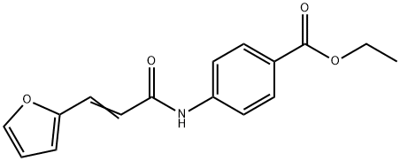 ethyl (E)-4-(3-(furan-2-yl)acrylamido)benzoate Struktur