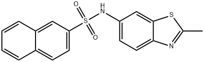 N-(2-methyl-1,3-benzothiazol-6-yl)naphthalene-2-sulfonamide Struktur