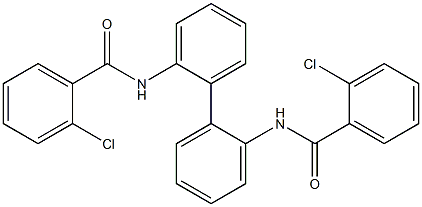 N,N'-2,2'-biphenyldiylbis(2-chlorobenzamide) Struktur