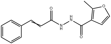 N'-cinnamoyl-2-methyl-3-furohydrazide Struktur