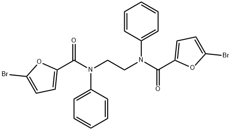 N,N'-1,2-ethanediylbis(5-bromo-N-phenyl-2-furamide) Struktur