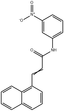 3-(1-naphthyl)-N-(3-nitrophenyl)acrylamide Struktur