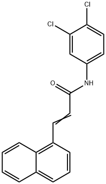 N-(3,4-dichlorophenyl)-3-(1-naphthyl)acrylamide Struktur